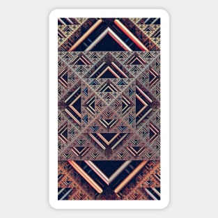 Tri. Abstract Pyramid Art Magnet